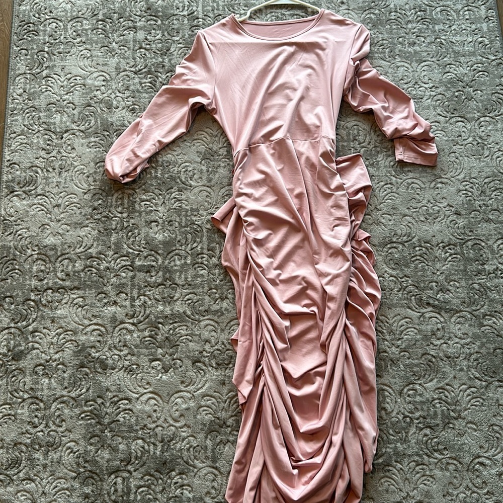 Pink spandex dress